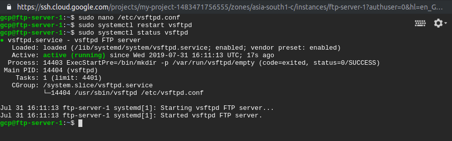 gcp-ftp-server-restart-check-status